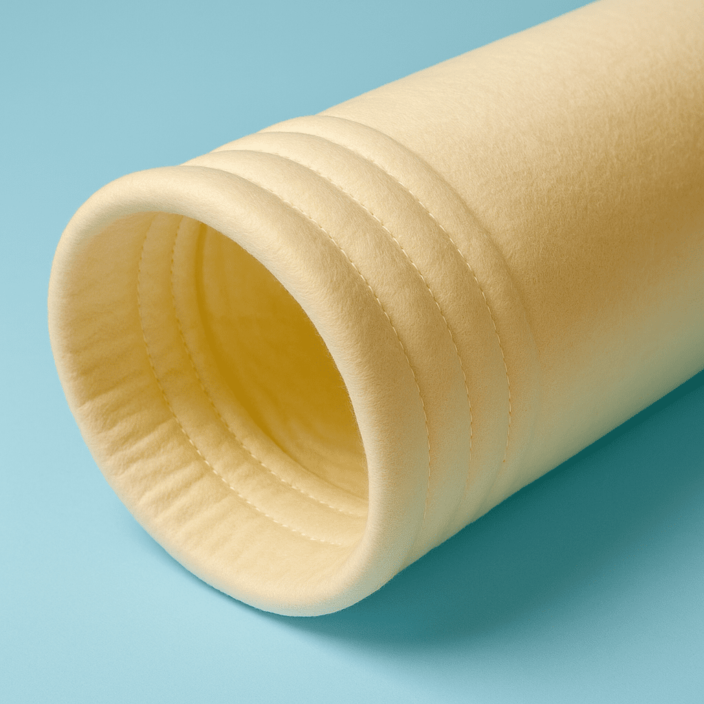 Industrial acrylic homopolymer filter bag for acid and chemical filtration systems