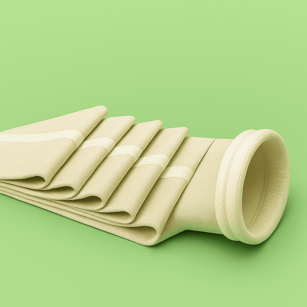 PTFE filter bag designed for ultra-high temperature and chemically aggressive industrial filtration systems
